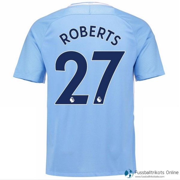 Manchester City Trikot Heim Roberts 2017-18 Fussballtrikots Günstig